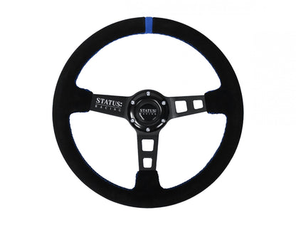 Deep Dish Suede Steering Wheel 13 Inch Diameter PRP Seats-4