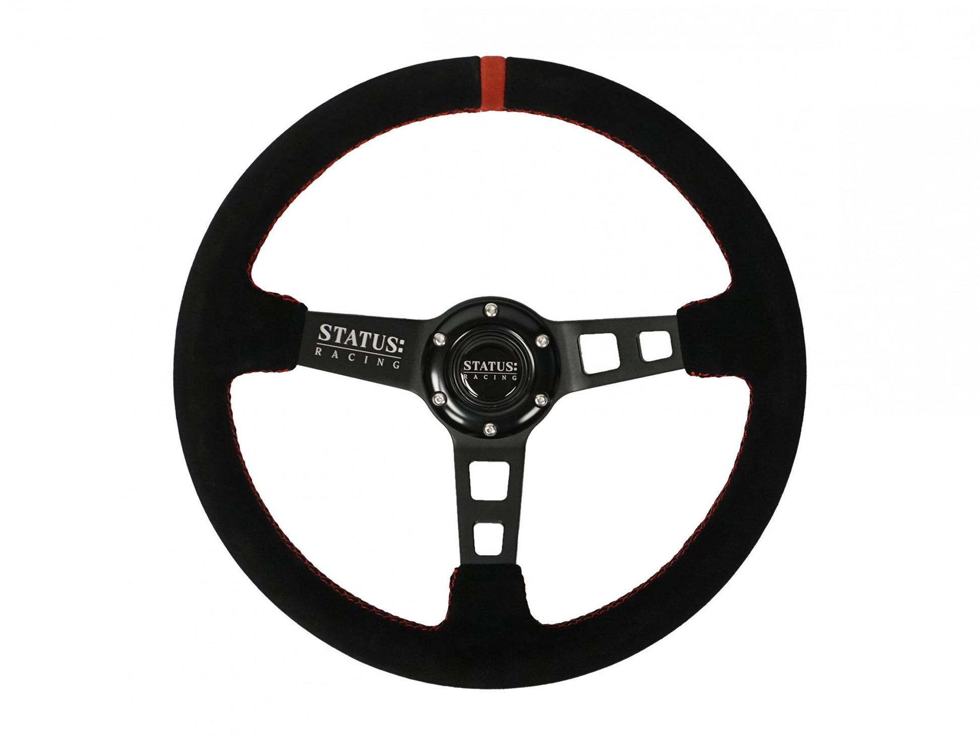 Deep Dish Suede Steering Wheel 13 Inch Diameter PRP Seats