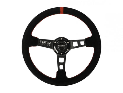 Deep Dish Suede Steering Wheel 13 Inch Diameter PRP Seats