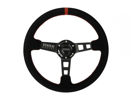 Deep Dish Suede Steering Wheel 13 Inch Diameter PRP Seats