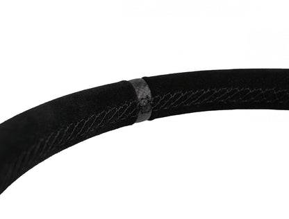 Flat Suede Steering Wheel 13 Inch Diameter PRP Seats-10