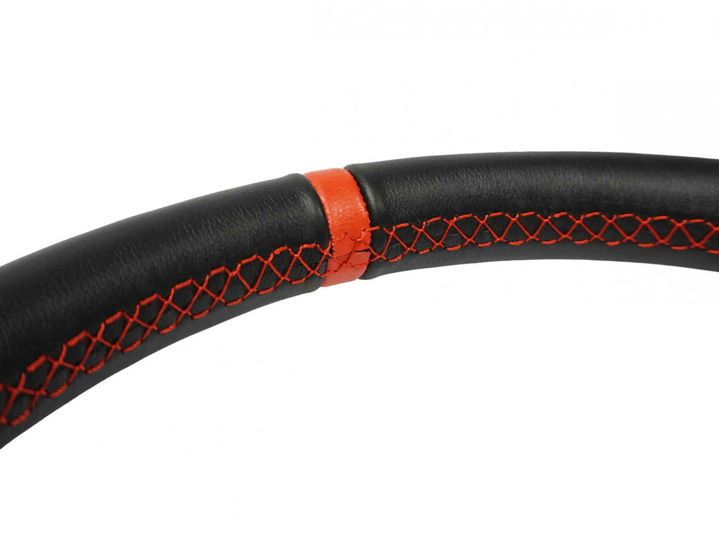 Flat Leather Steering Wheel 13 Inch Diameter PRP Seats-2