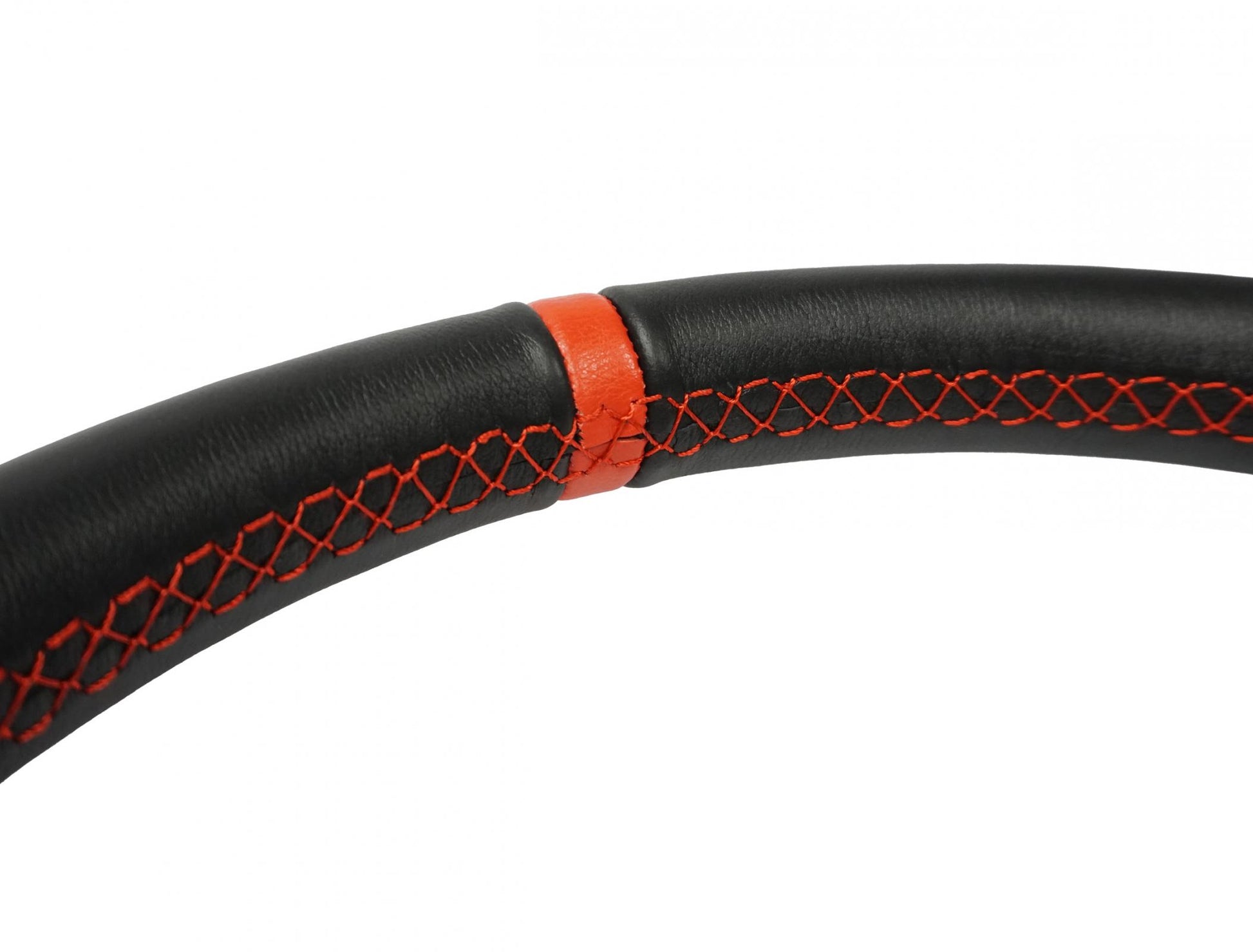 Flat Leather Steering Wheel 13 Inch Diameter PRP Seats-2