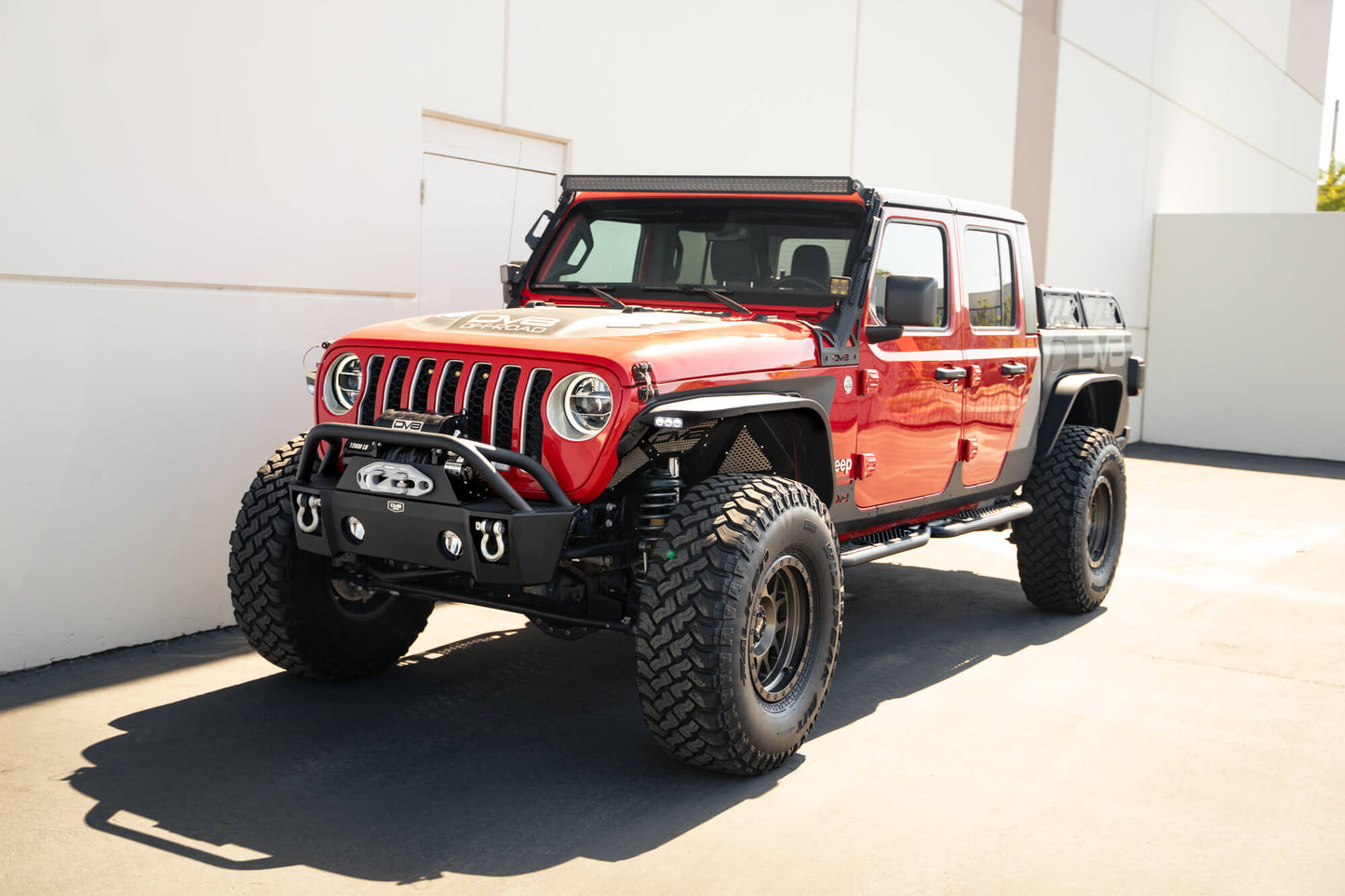 2020 2025 Jeep Gladiator JT OE Plus Side Steps DV8 Offroad-2