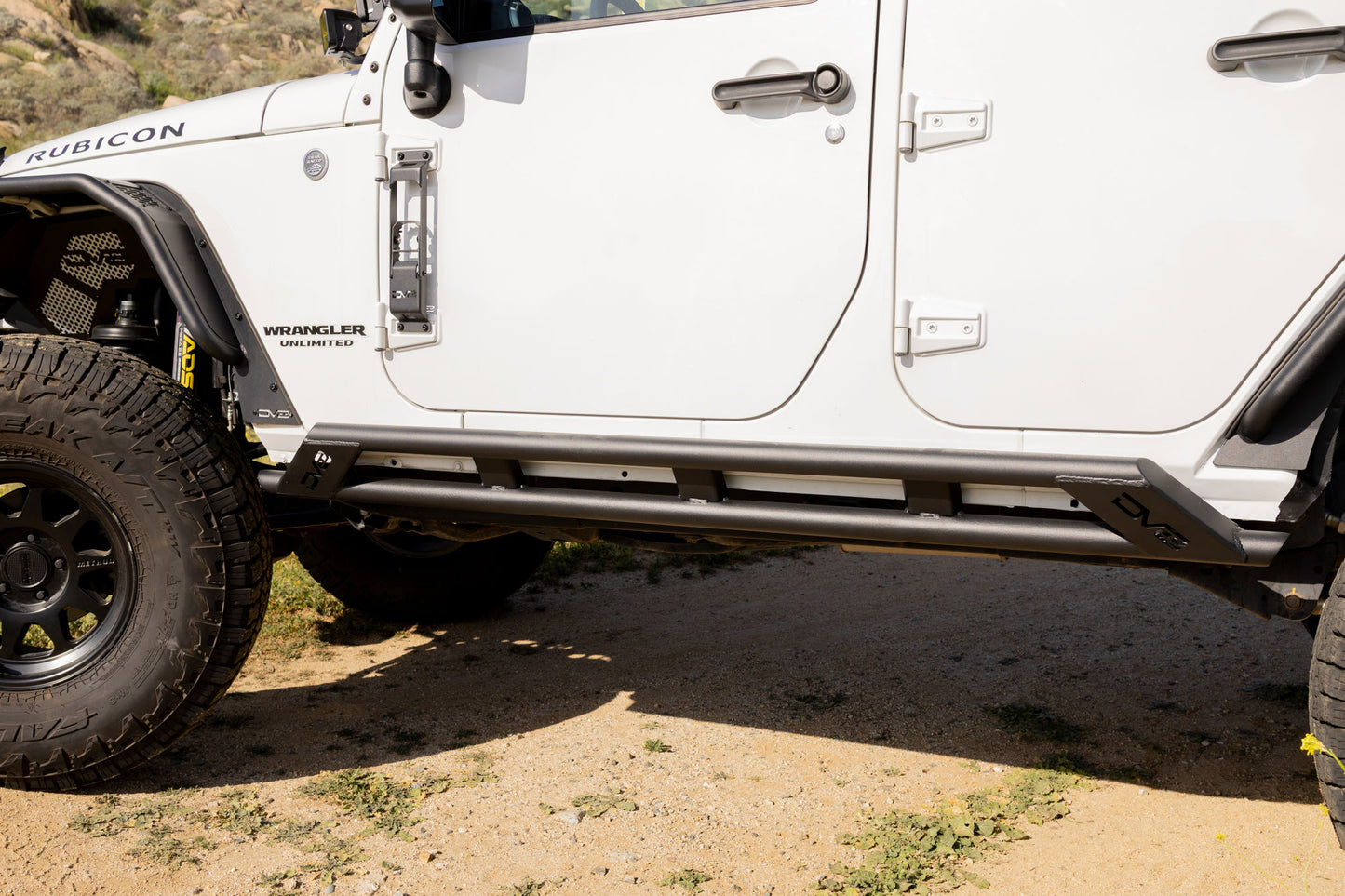 2007 2018 Jeep Wrangler JK 4 Door Rock Sliders DV8 Offroad-10