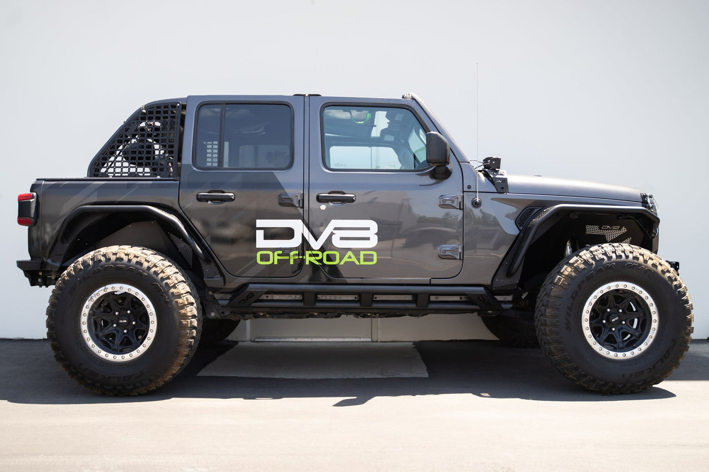 2018 2025 Jeep Wrangler JLU 4 Door FS 15 Series Rock Sliders DV8 Offroad-5