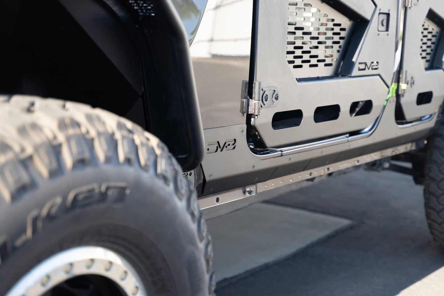2018 2025 Jeep Wrangler JLU 4 Door Rock Skins DV8 Offroad-3
