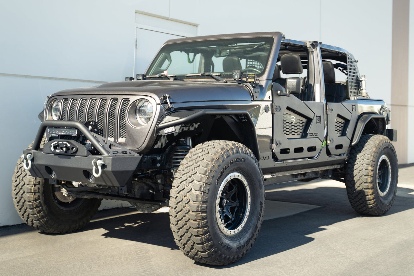 2018 2025 Jeep Wrangler JLU 4 Door Rock Skins DV8 Offroad-4
