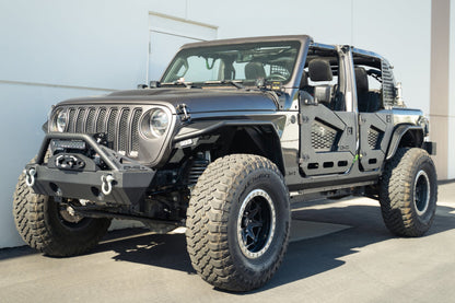 2018 2025 Jeep Wrangler JLU 4 Door Rock Skins DV8 Offroad-4