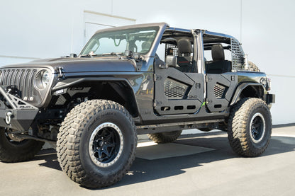 2018 2025 Jeep Wrangler JLU 4 Door Rock Skins DV8 Offroad-5