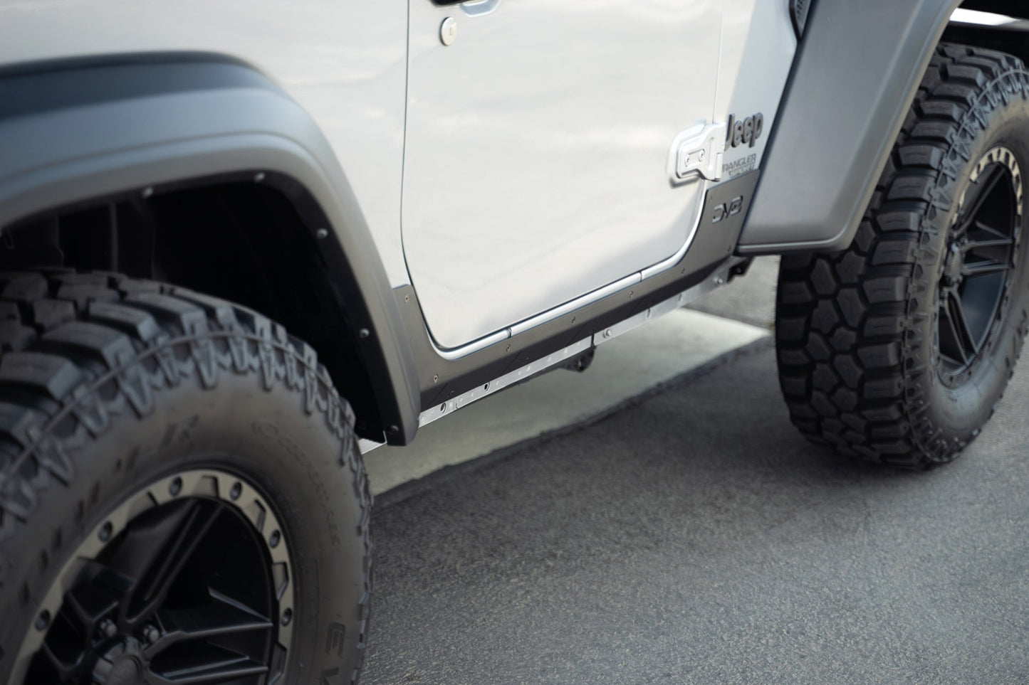 2018 2025 Jeep Wrangler JL 2 Door Rock Skins DV8 Offroad-3
