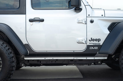 2018 2025 Jeep Wrangler JL 2 Door Rock Skins DV8 Offroad-5
