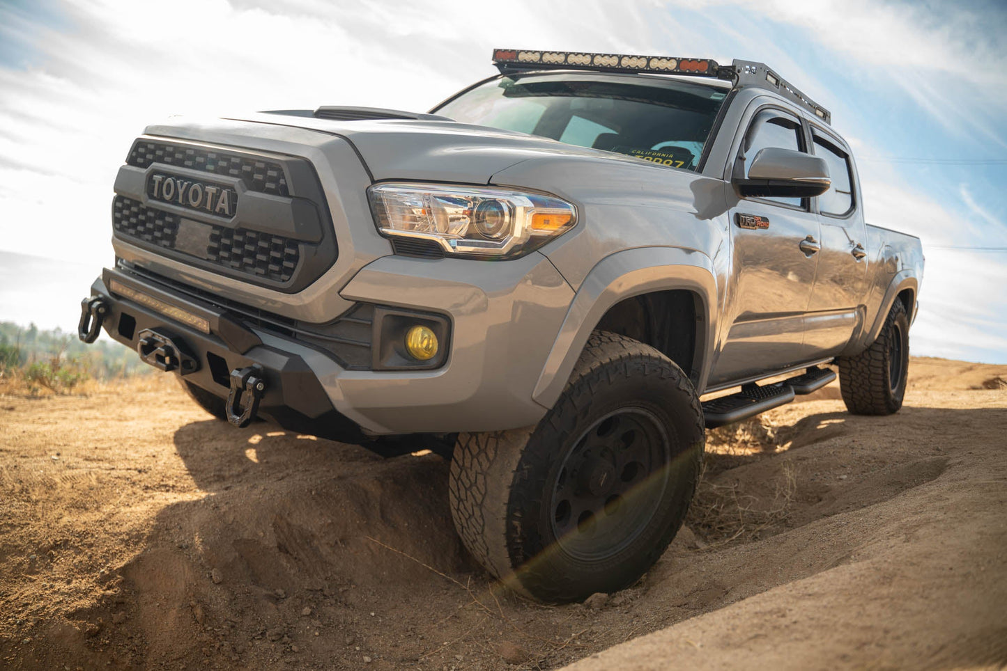 2016 2023 Toyota Tacoma OE Plus Side Steps DV8 Offroad-10