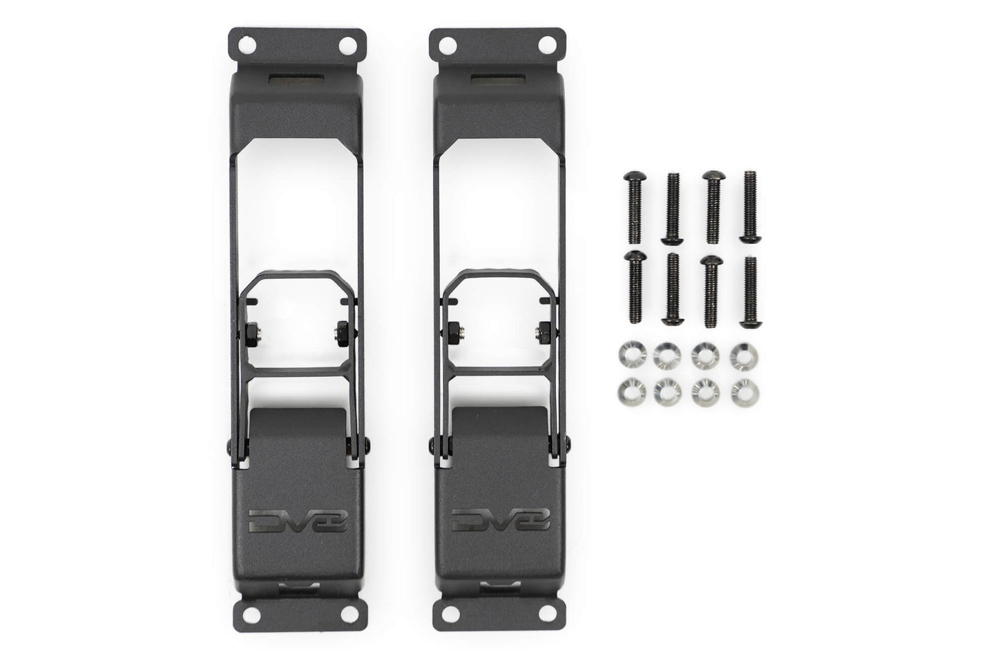 2007 2025 Jeep Gladiator JT Wrangler JK, JKU, JL, JLU Hinge Mounted Steps DV8 Offroad-13