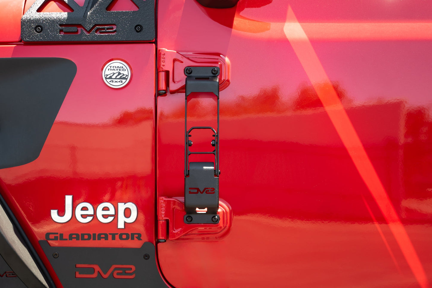 2007 2025 Jeep Gladiator JT Wrangler JK, JKU, JL, JLU Hinge Mounted Steps DV8 Offroad-3