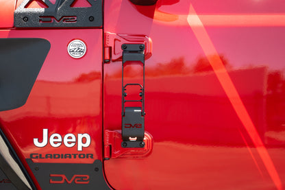2007 2025 Jeep Gladiator JT Wrangler JK, JKU, JL, JLU Hinge Mounted Steps DV8 Offroad-3