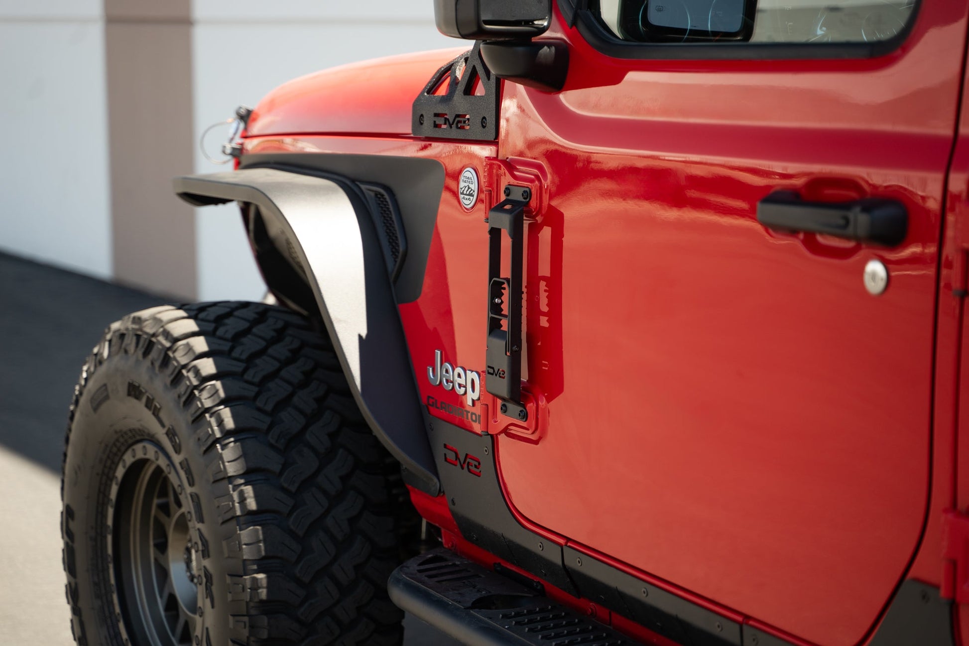 2007 2025 Jeep Gladiator JT Wrangler JK, JKU, JL, JLU Hinge Mounted Steps DV8 Offroad-7