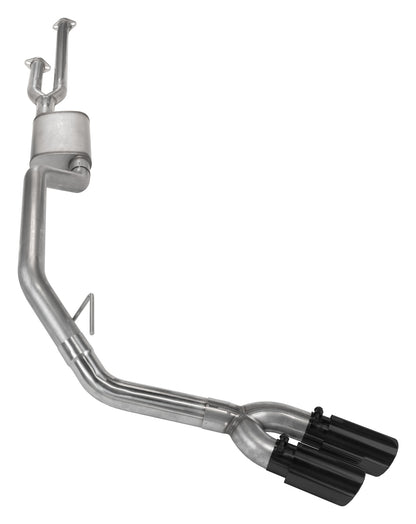 Cat-Back System 14-20 Split Side Dual Exit 2.5 in Intermediate And 3 in Tail Pipe Race Pro Mufflers/Hardware Incl Tip In Pypes Performance Exhaust-1