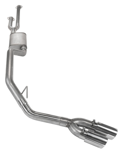 Cat-Back System 14-20 Split Side Dual Exit 2.5 in Intermediate And 3 in Tail Pipe Street Pro Mufflers/Hardware Incl Tip Pypes Performance Exhaust-5