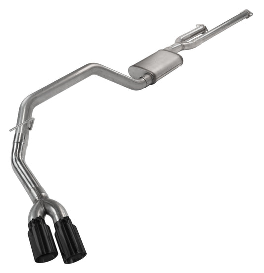 Cat-Back System 14-20 Split Side Dual Exit 2.5 in Intermediate And 3 in Tail Pipe Street Pro Mufflers/Hardware Incl Tip Pypes Performance Exhaust