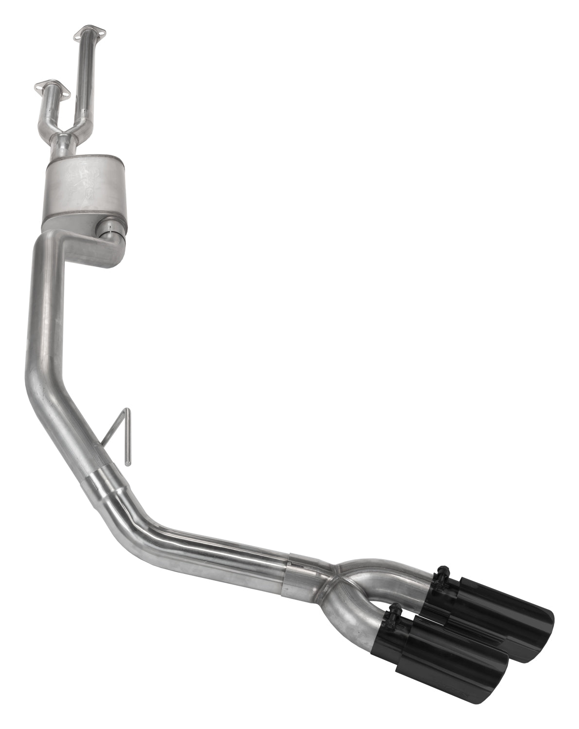 Cat-Back System 14-20 Split Side Dual Exit 2.5 in Intermediate And 3 in Tail Pipe Street Pro Mufflers/Hardware Incl Tip Pypes Performance Exhaust-1