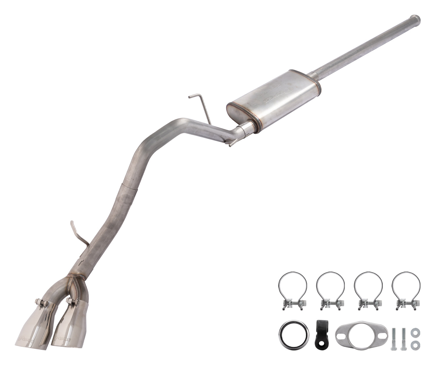 2005-15 Tacoma Cat-Back With Street Pro Muffler STT20S Pypes Performance Exhaust