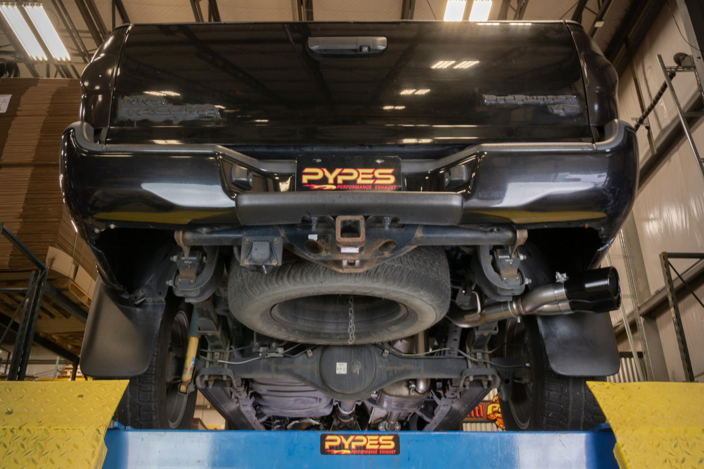 2005-15 Tacoma Cat-Back With Street Pro Muffler & Black Tips STT20SB Pypes Performance Exhaust-3