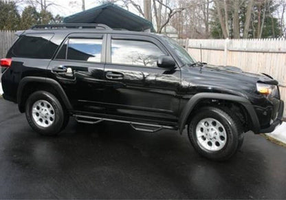 Nerf Step Bar Wheel-to-Wheel (2 Steps per Side) 3 Inch Main Tube Diameter 2003-2009 Toyota 4Runner Textured Black NFab-3