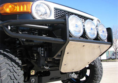 RSP PreRunner Front Bumper 30 Inch Multi-Mount (3-9 Inch Lights) with Skid Plate 2006-2018 Toyota FJ Cruiser Textured Black NFab-2