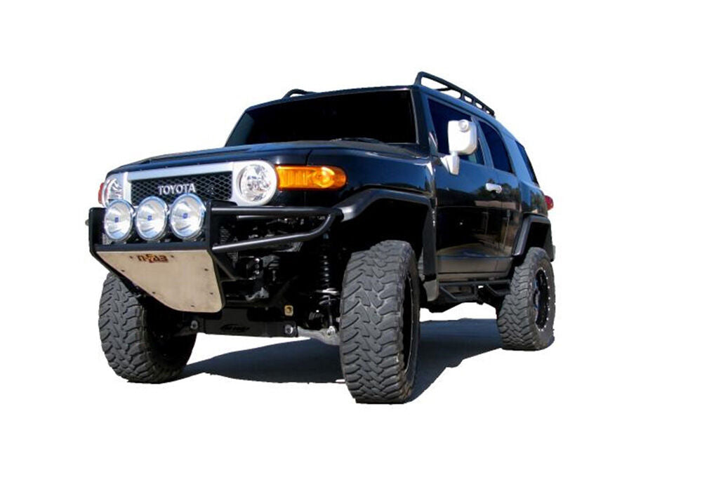 RSP PreRunner Front Bumper 30 Inch Multi-Mount (3-9 Inch Lights) with Skid Plate 2006-2018 Toyota FJ Cruiser Textured Black NFab-3