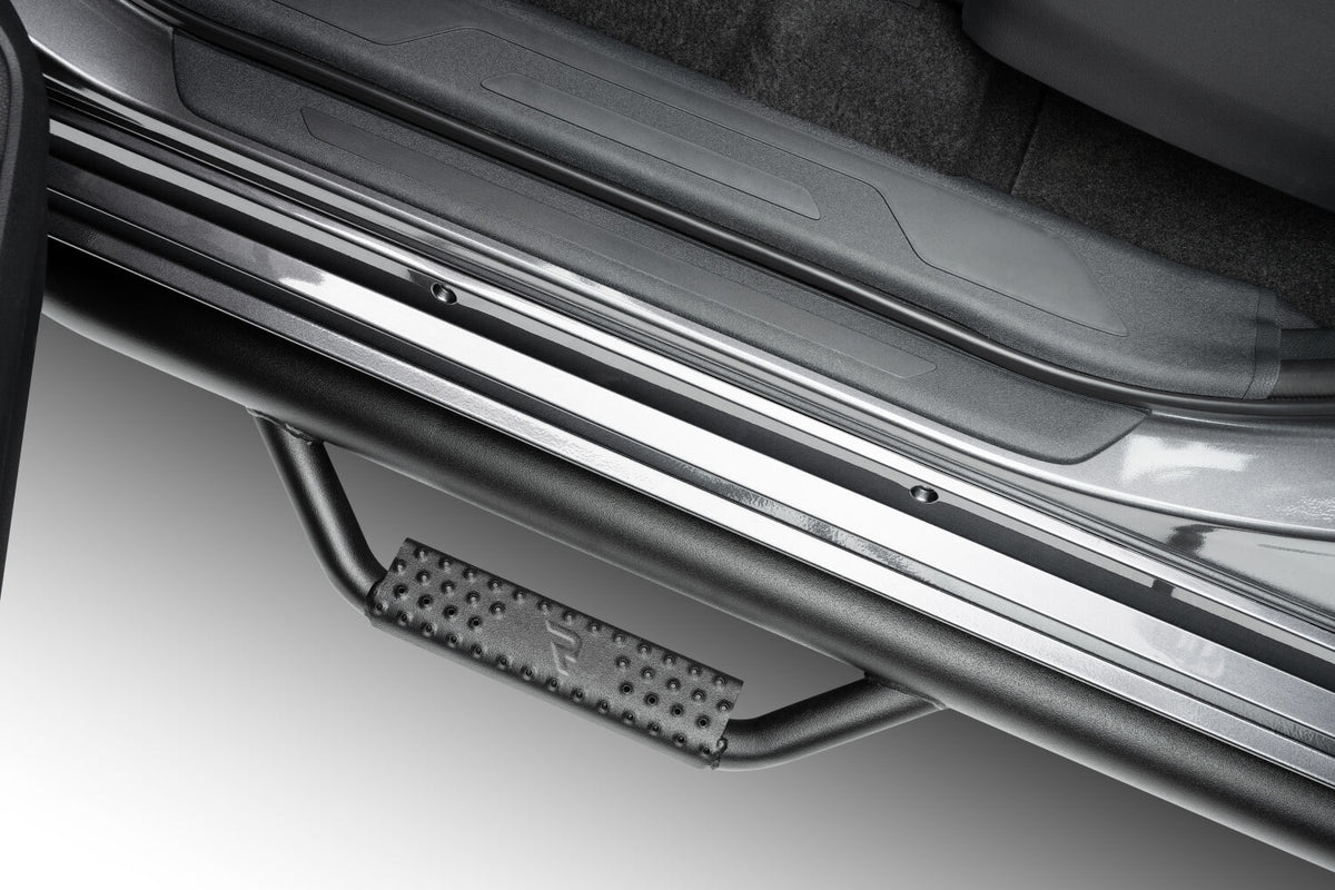 Nerf Step Bar Cab Length (2 Steps per Side) 2007-2021 Toyota Tundra Double Cab Textured Black N Fab NFab-2