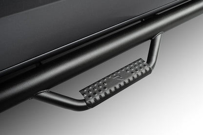 Nerf Step Bar Cab Length (2 Steps per Side) 2007-2021 Toyota Tundra Double Cab Textured Black N Fab NFab-4