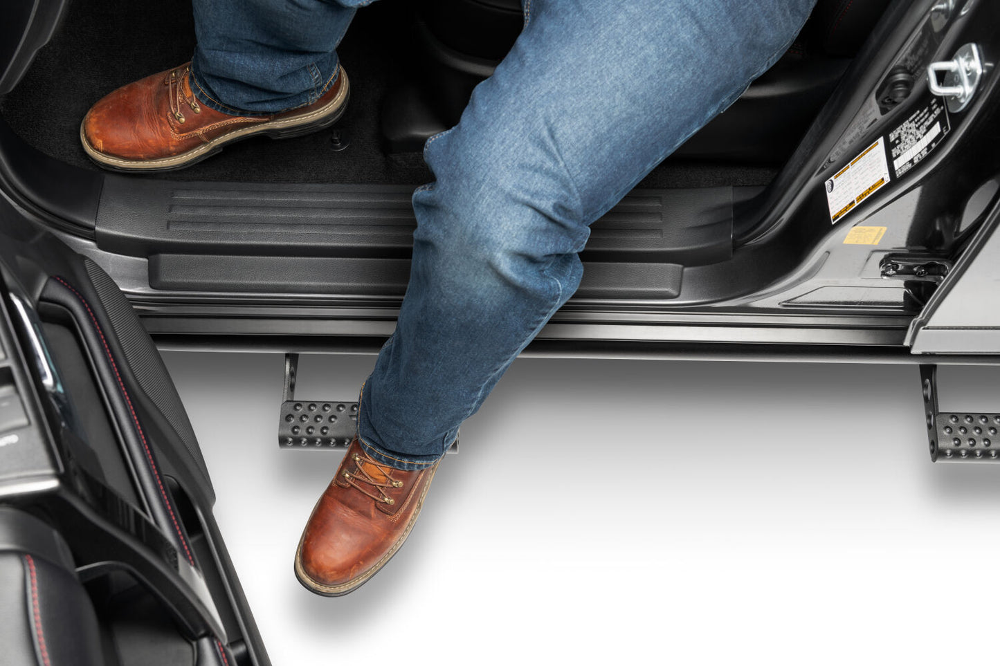 RKR Step System Full Length (1 Step Mount/1 Step per Side) 1.75 Inch Rails 10-24 4Runner EXC. Limited, TRD Sport, Nightshade and 10-13 SR5 Models TX Blk Textured Black NFab-3