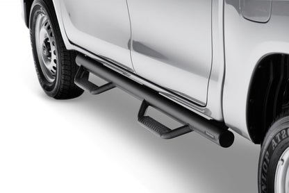 Nerf Step Bar Wheel-to-Wheel without Bed Access (2 Steps per Side) 3 Inch Main Tube Diameter 2005-2023 Toyota Tacoma 5 Foot Bed Double Cab NFab-2