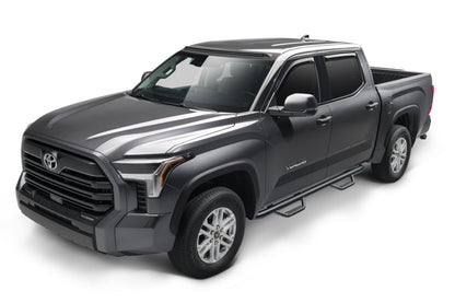 Nerf Step Bar Cab Length without Bed Access (2 Steps per Side) 3 Inch Main Tube Diameter 2022-2026 Toyota Tundra CrewMax Textured Black N Fab NFab-5