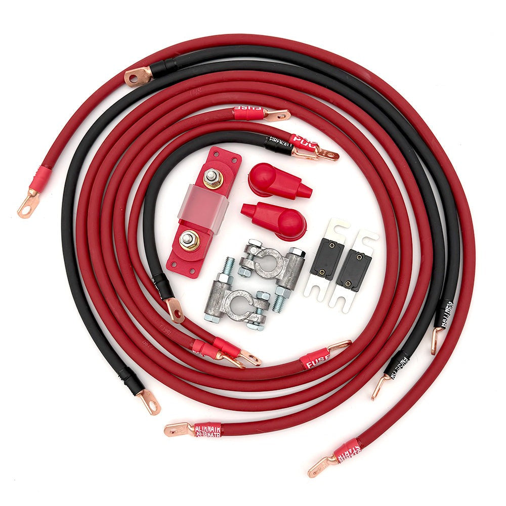 1984-1989 Toyota 4Runner 22RE Gen 1 Battery Cable Kit 1/0 Gauge Battery Cable Big7Kits