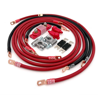 1984-1989 Toyota 4Runner 22RE Gen 1 Battery Cable Kit 2 Gauge Battery Cable Big7Kits-13