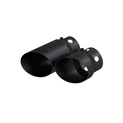 08-Up Ford 6.4L, 6.7L Powerstroke Black-Coated Tip 4 Inch ID 5 Inch Outlet Tip Cover Set 6.75 Inch 9.75 Inch Length MBRP