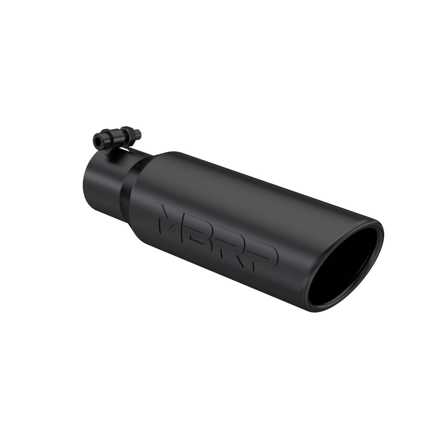 Exhaust Tip 3 1/2 Inch O.D. Angled Rolled End 2 1/2 Inch Inlet 12 Inch Length MBRP