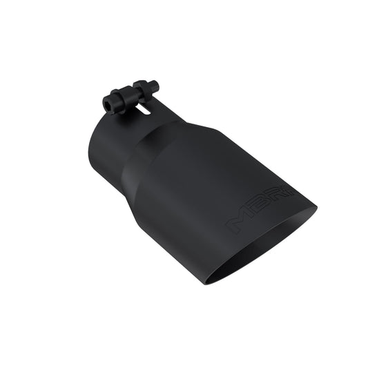 Exhaust Tip 4 Inch O.D. Dual Wall Angled Rolled End 3 Inch Systems MBRP