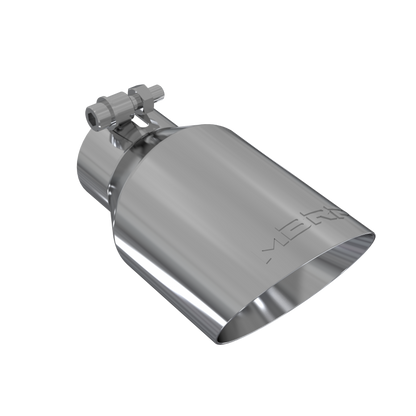 Exhaust Tip 4 Inch O.D. Dual Wall Angled Fits Aluminized Steel 2 1/2 Inch Systems MBRP