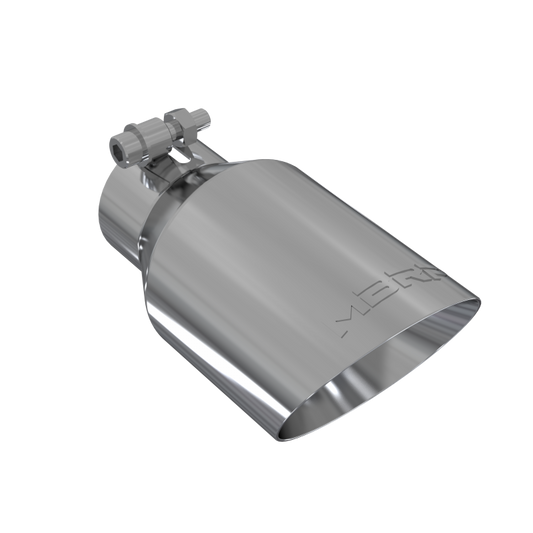 Exhaust Tip 4 Inch O.D. Dual Wall Angled Fits Aluminized Steel 2 1/2 Inch Systems MBRP