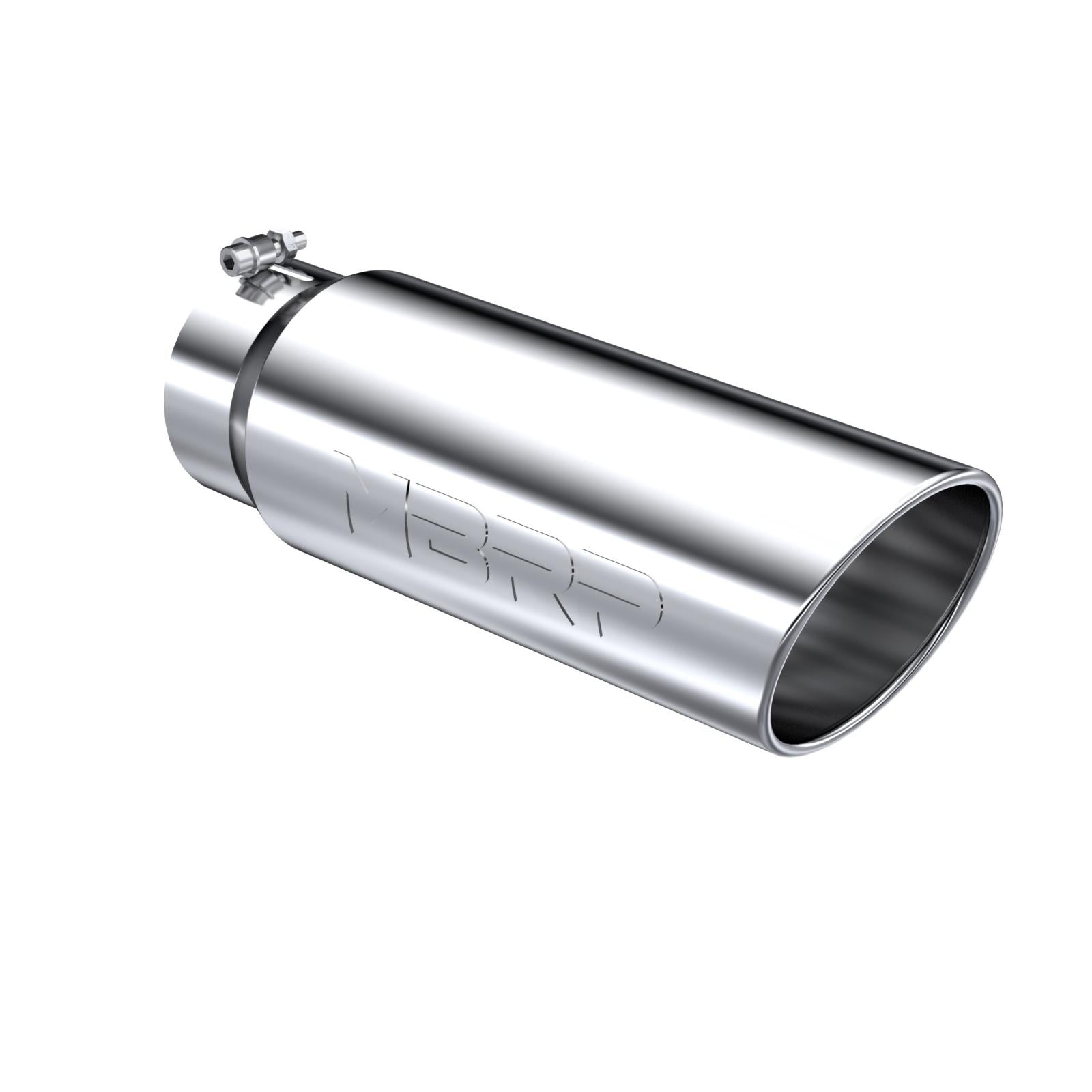 Exhaust Tip 6 Inch O.D. Angled Rolled End 5 Inch Inlet 18 Inch Length MBRP-2