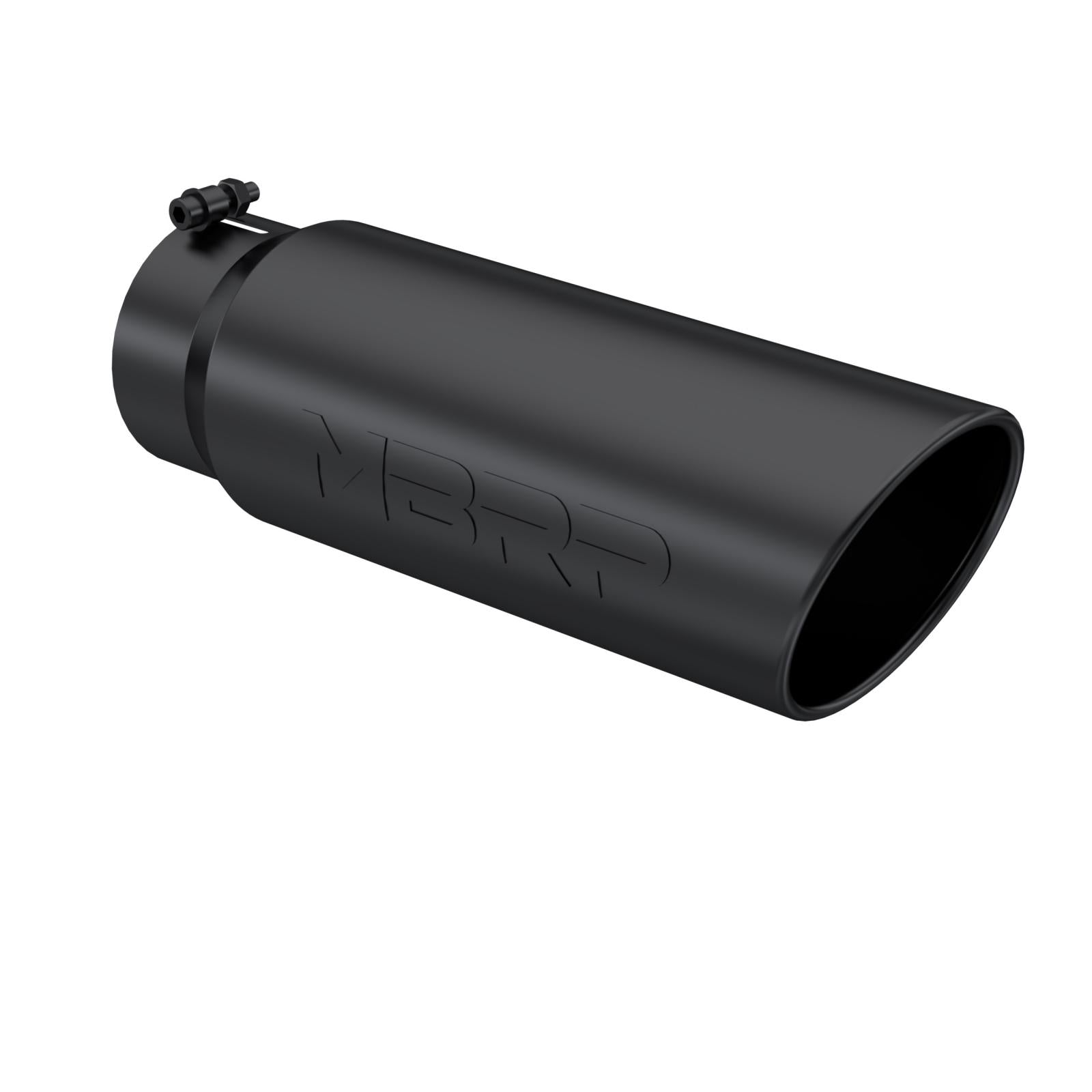 Exhaust Tip 6 Inch O.D. Angled Rolled End 5 Inch Inlet 18 Inch Length MBRP