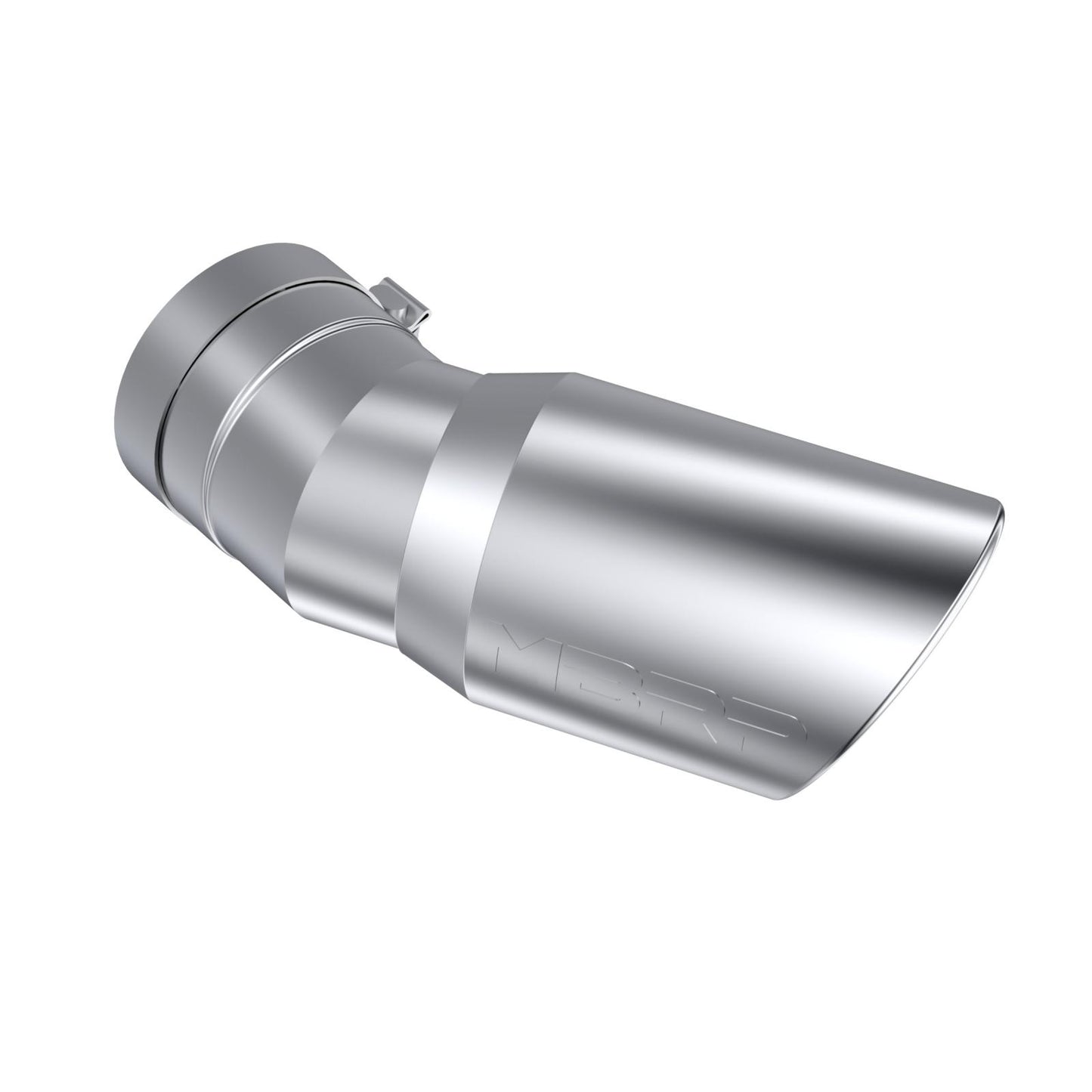 Exhaust Tip 6 Inch O.D. Angled Rolled End 5 Inch Inlet 15 1/2 Inch Length 30 Degree Bend MBRP-2