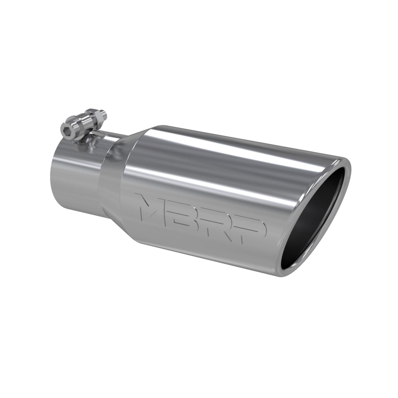 Exhaust Tip 4 Inch O.D. Angled Rolled End 2 3/4 Inch Inlet 10 Inch Length MBRP-2