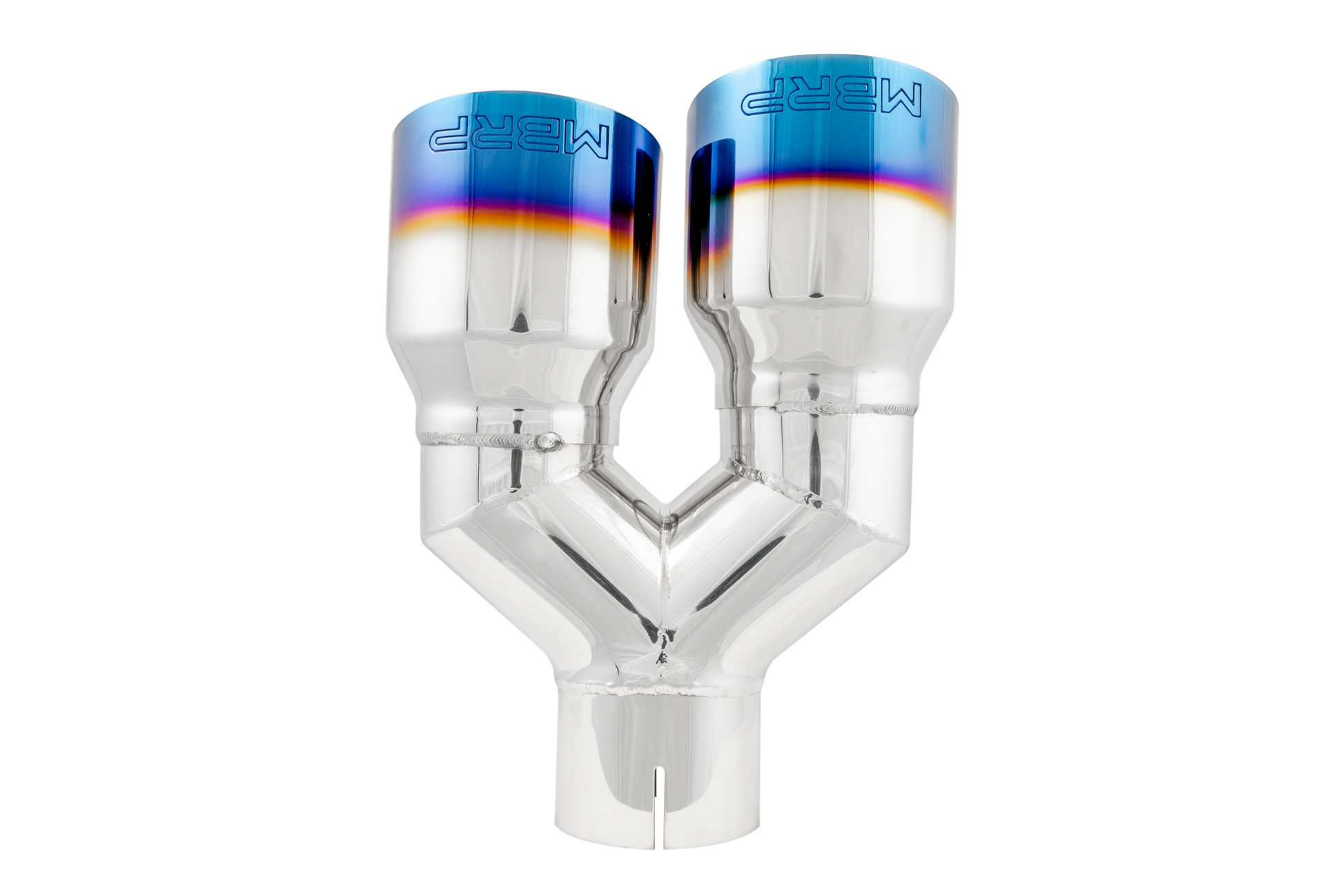 T304 Stainless Steel Burnt End Tip 2.5 Inch ID Dual 3.5 Inch OD Out 9.5 Inch Length Single Wall MBRP