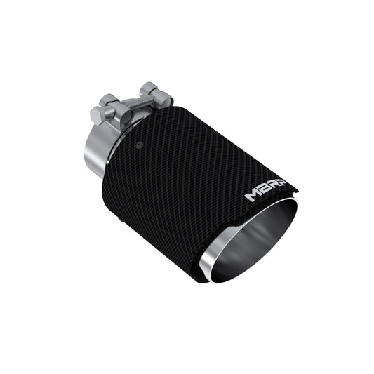 Carbon Fiber Tip 2.5 Inch ID 4 Inch OD Dual Wall Angle Cut 6.5 Inch Length MBRP