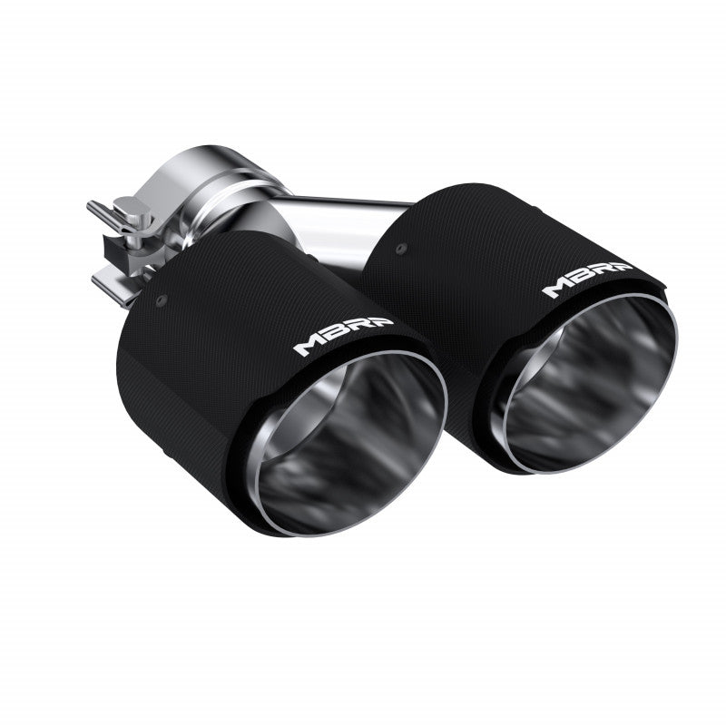Carbon Fiber Tip 2.5 Inch ID Dual 4 Inch OD Out 9.5 Inch Length Dual Wall MBRP