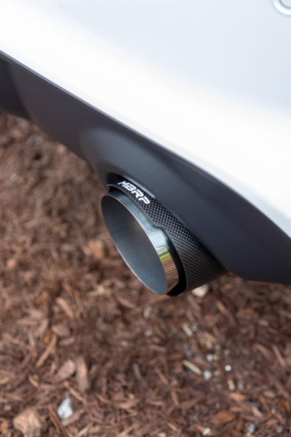 2015-Up Dodge Durango/Charger T304 Stainless Steel with Carbon Fiber Tips, 5 Inch OD Out, Angle Cut, Sold In Pairs MBRP-1